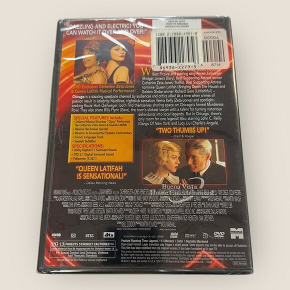 "Chicago" DVD Movie 2003 Bonus Features & Interviews Academy Award Winner - Picture 2 of 2